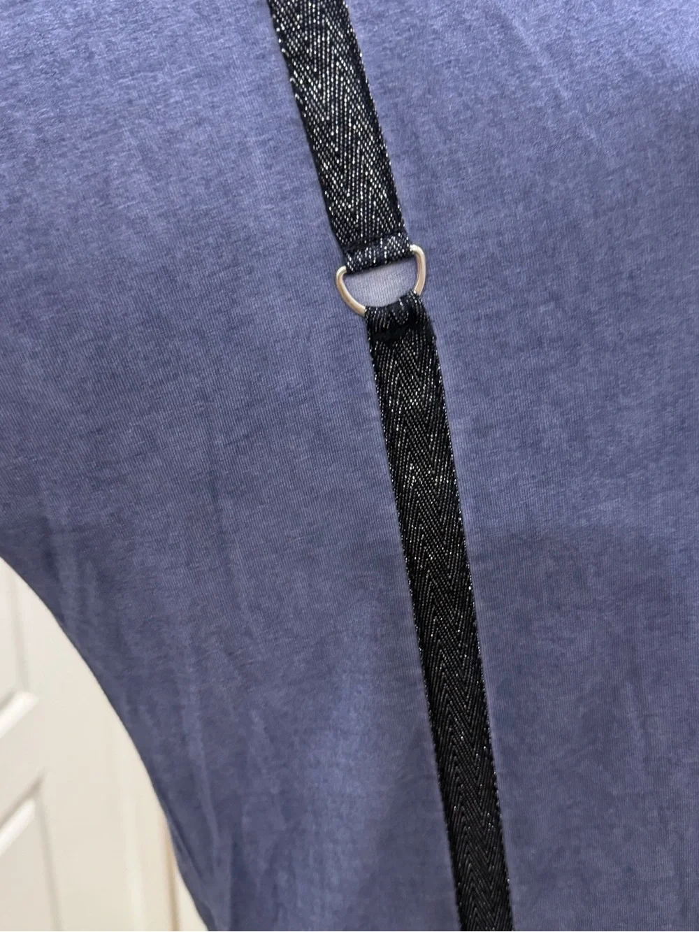 Tricotto got Blue Short Sleeve Tunic Top with Rhinestone Accents - Picture 5 of 9
